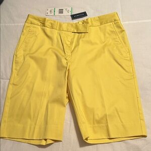 Jones New York Yellow Women’s Tailored Shorts NWT